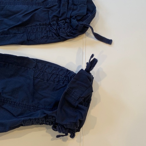 INC International Concepts Navy Blue Cotton Cropped Capri Pants Women’s Size 4P - Picture 3 of 6